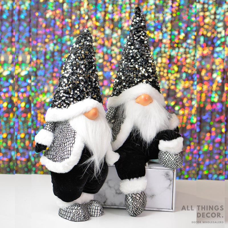 Jelly Jerry Medium Standing Black and white Gonk