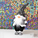 Jelly Jerry Medium Standing Black and white Gonk