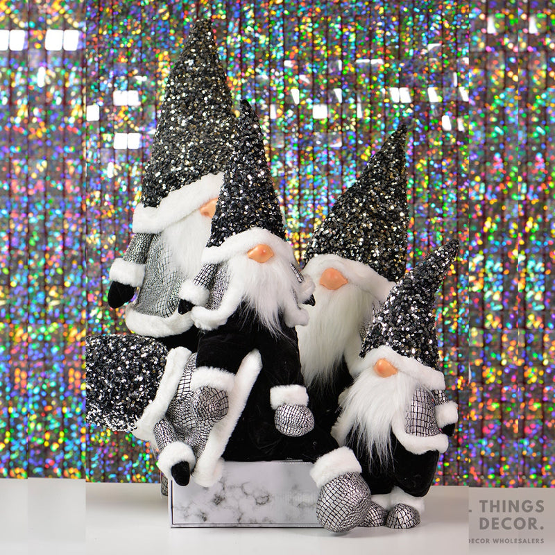 Jelly Jerry Medium Standing Black and white Gonk