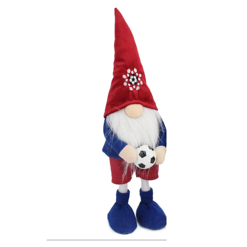 Red and Blue standing footballer Gonk by Gonk World Mansfield