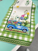 Easter Gonk Table Runner with 4 Placemats in Green