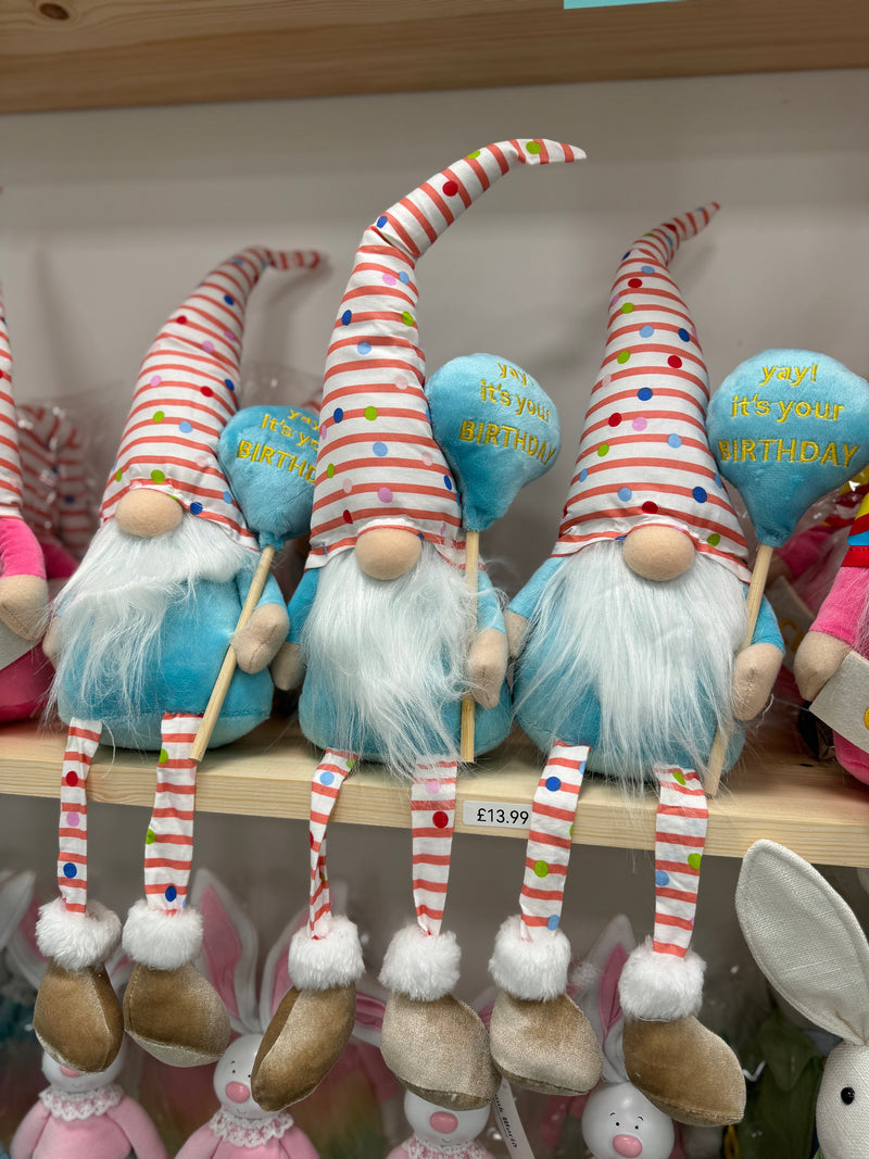 Happy birthday  sitting Gonk 41cm