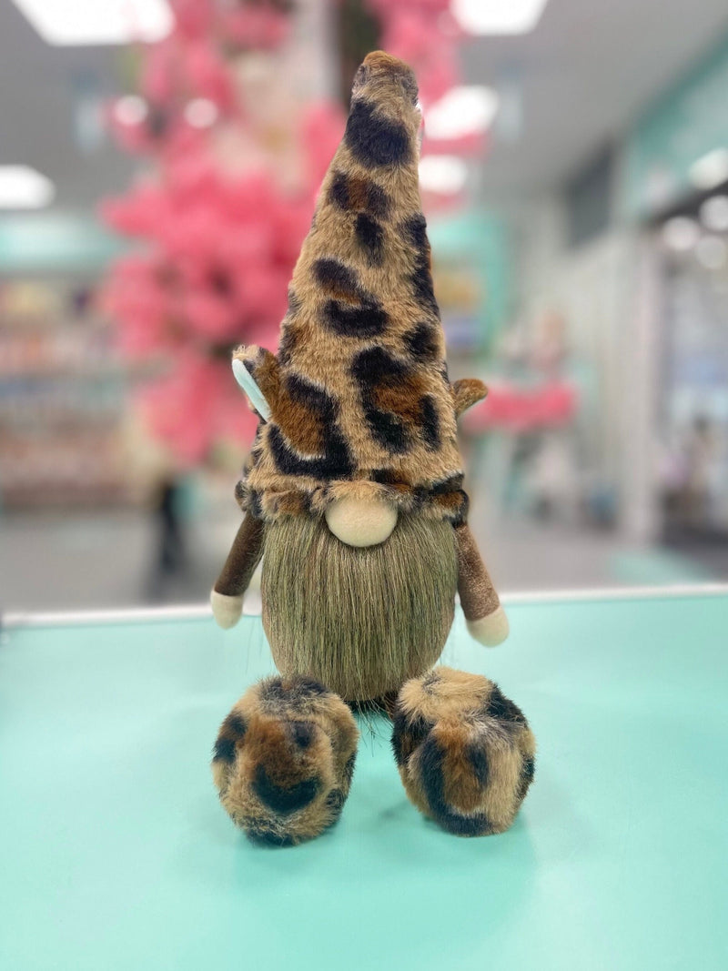 Dark Brown Lepard sitting Gonk by Gonk World, 40cm